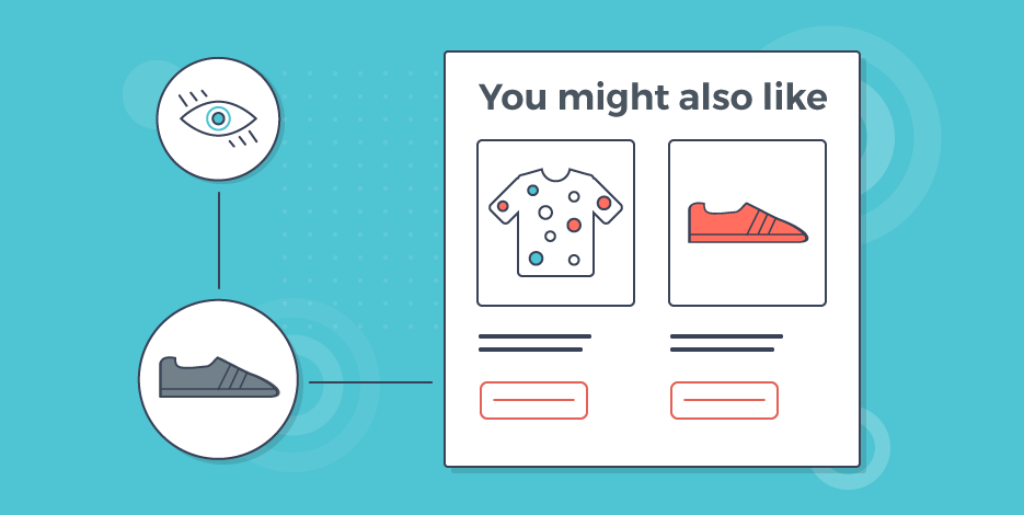 AI-driven product recommendation engine mockup